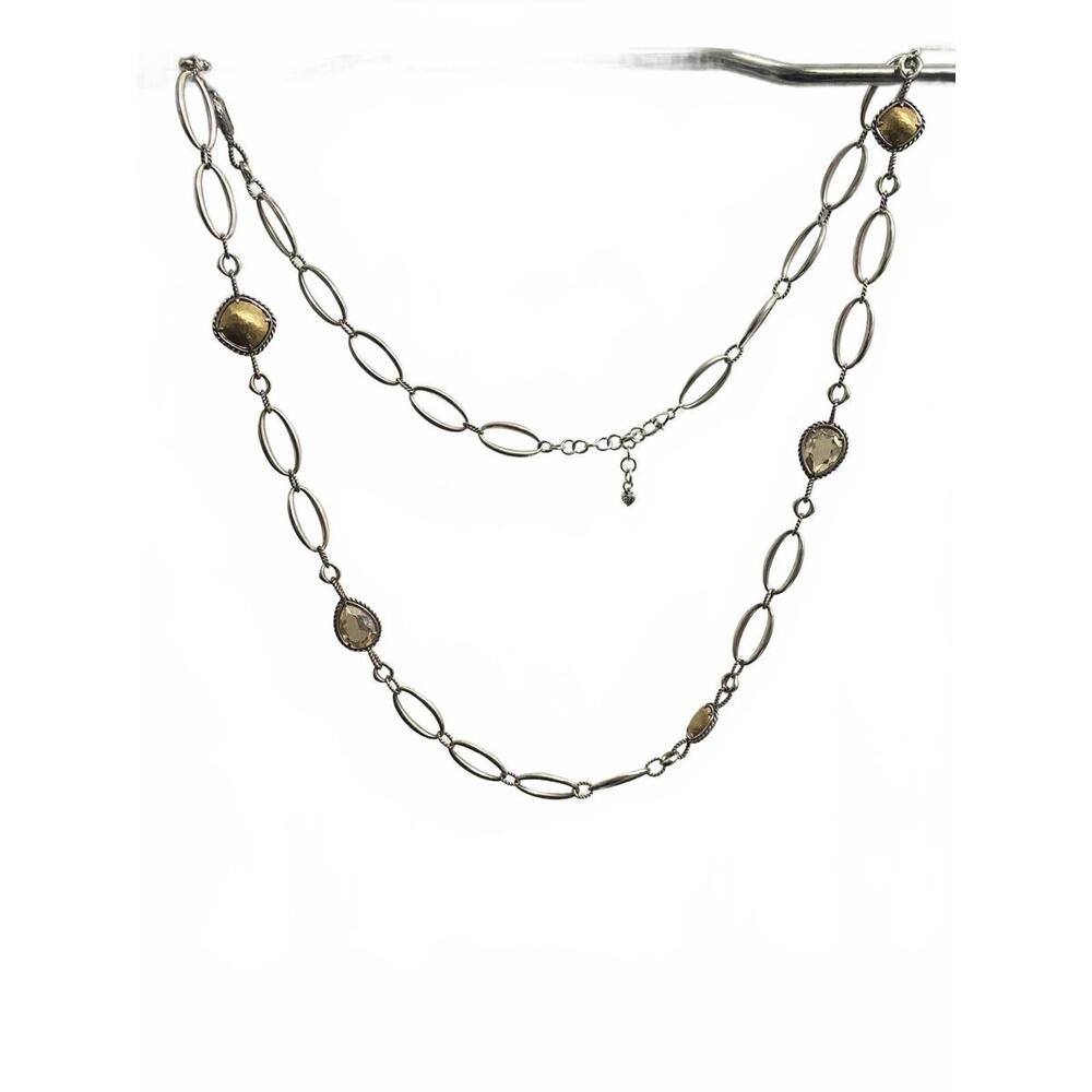 Brighton Your True Color Joyful Brushed Gold Crystal Long Necklace